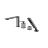 Bateria wannowa 4-otworowa Aspira grafitowa BESCO BW-A4-GR