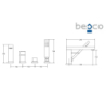 Bateria wannowa 4-otworowa Modern / Varium chrom BESCO BW-MV4-CH