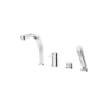 Bateria wannowa 4-otworowa Decco chrom BESCO BW-D4-CH