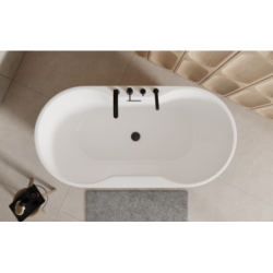 Bateria wannowa 4-otworowa Decco czarny mat BESCO BW-D4-CZ