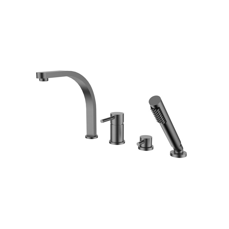 Bateria wannowa 4-otworowa Decco grafitowa BESCO BW-D4-GR