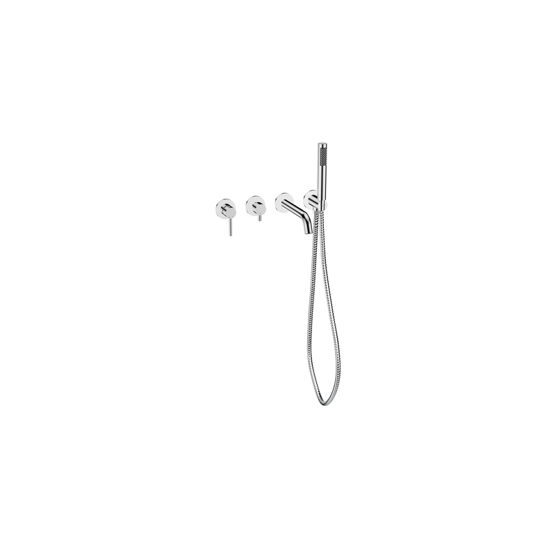 Bateria wannowa podtynkowa 4-punktowa Veo chrom BESCO BW-V4P-CH