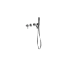 Bateria wannowa podtynkowa 4-punktowa Veo grafitowa BESCO BW-V4P-GR