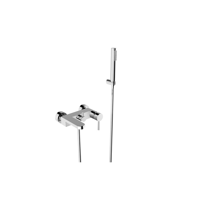 Bateria wannowa ścienna Decco chrom BESCO BW-DS-CH