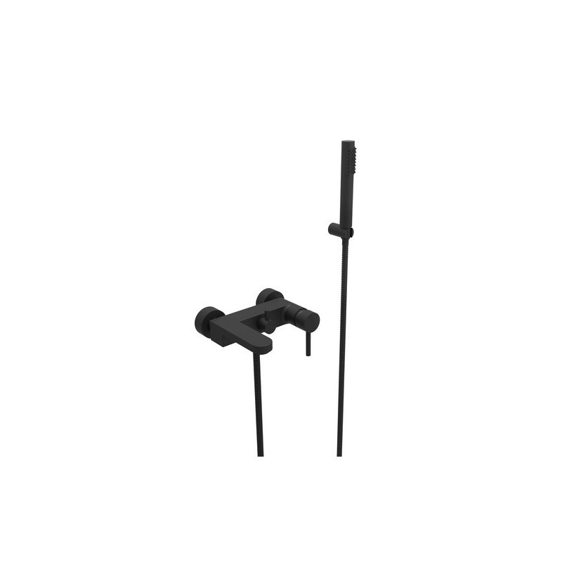 Bateria wannowa ścienna Decco czarny mat BESCO BW-DS-CZ