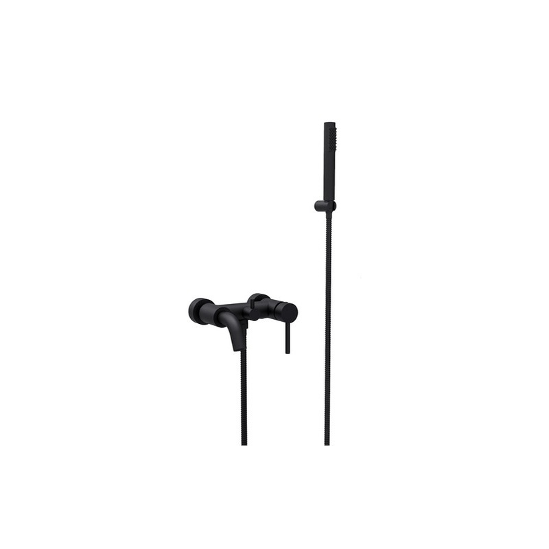 Bateria wannowa ścienna Illusion czarny mat BESCO BW-IS-CZ