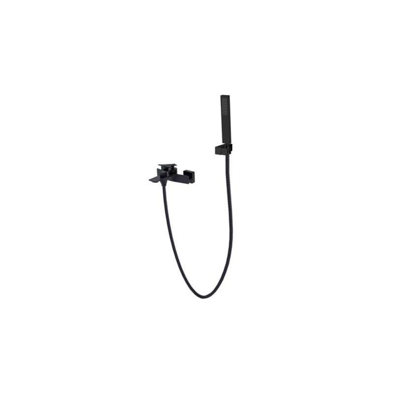 Bateria wannowa ścienna Aspira czarny mat BESCO BW-AS-CZ