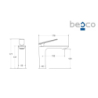 Bateria umywalkowa niska Aspira II chrom BESCO BU-AII-CH