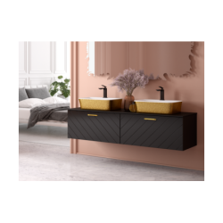 Bateria umywalkowa niska Aspira II czarny mat BESCO BU-AII-CZ