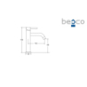 Bateria umywalkowa niska Veo II chrom BESCO BU-VII-CH