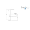 Bateria bidetowa Modern / Varium czarny mat BESCO BB-MV-CZ