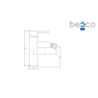 Bateria bidetowa Illusion chrom BESCO BB-I-CH