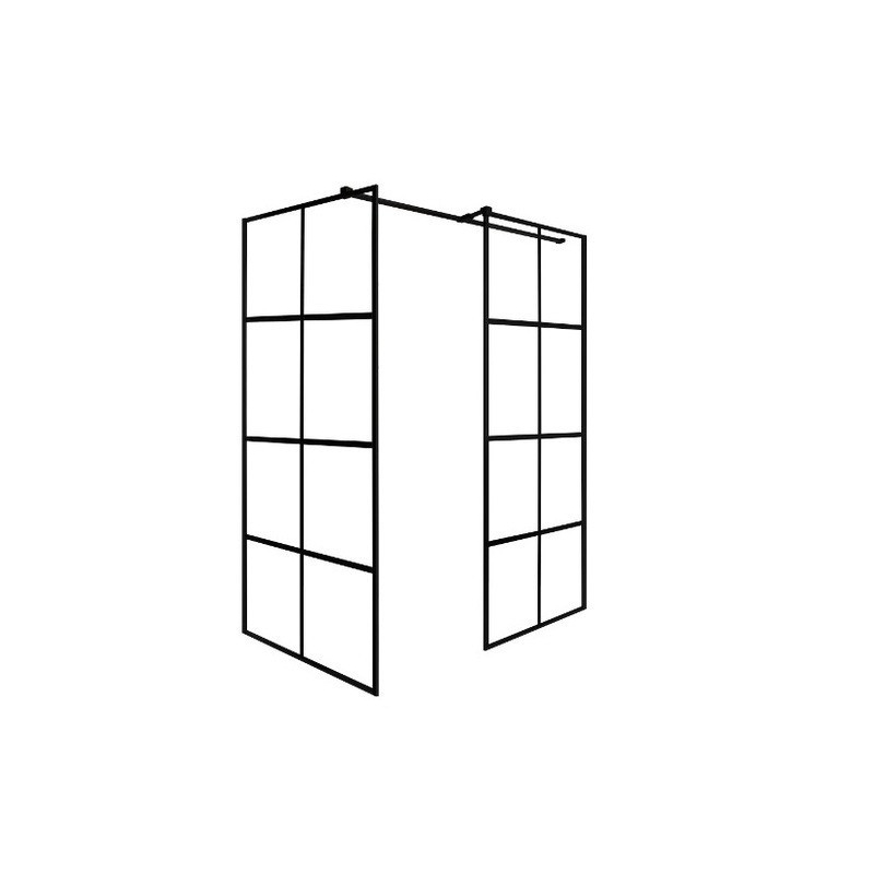 Kabina walk in prostokątna Excea 120x90x190 BESCO EXC-129-190B