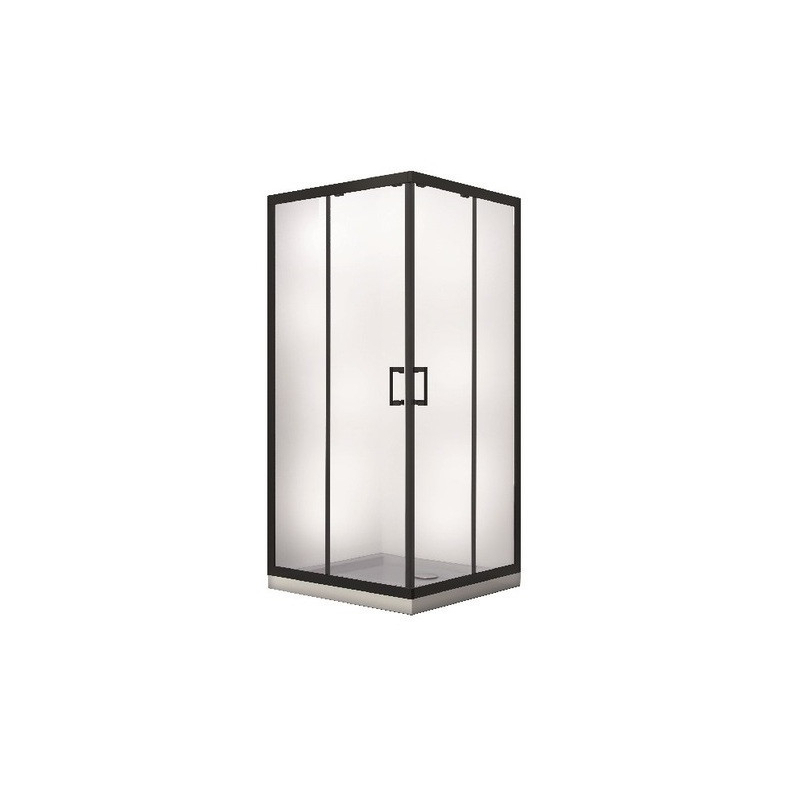 Kabina prysznicowa kwadratowa Modern Black 80x80x190 BESCO MKB-80-190-C