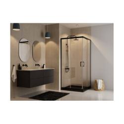 Kabina prysznicowa kwadratowa Modern Black 80x80x190 BESCO MKB-80-190-C