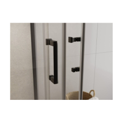 Kabina prysznicowa kwadratowa Modern Black 80x80x190 BESCO MKB-80-190-C