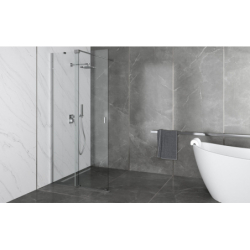 Kabina walk in przesuwna prostokątna Vayo 130x200 BESCO VY-130-200C