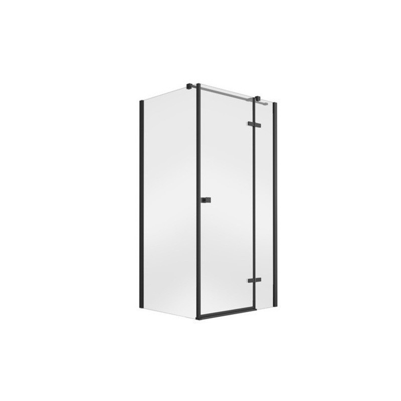 Kabina prysznicowa prostokątna Pixa Black New 100x80x195 prawa BESCO PPP-108-195B