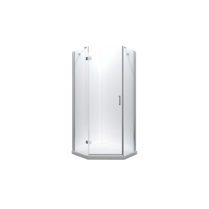 Kabina prysznicowa pięciokątna Viva 90x90x195 lewa BESCO V5L-90-195-C