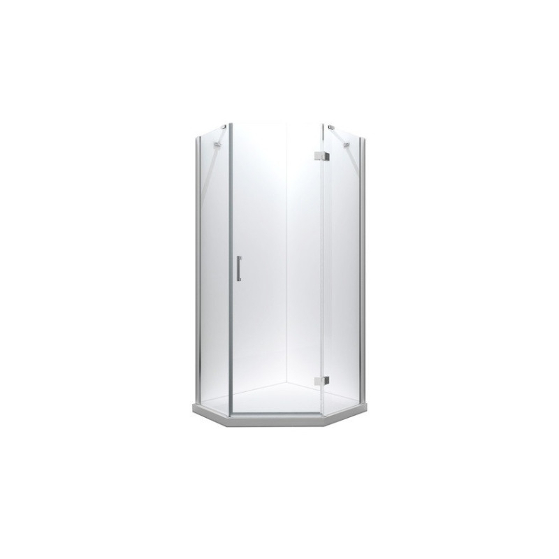Kabina prysznicowa pięciokątna Viva 90x90x195 prawa BESCO V5P-90-195-C