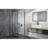 Kabina prysznicowa kwadratowa Pixa Black New 90x90x195 lewa BESCO PKL-90-195-B