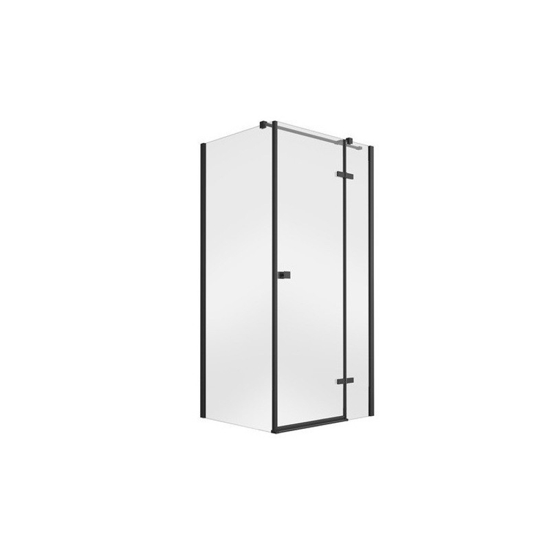 Kabina prysznicowa kwadratowa Pixa Black New 90x90x195 prawa BESCO PKP-90-195-B