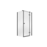 Kabina prysznicowa kwadratowa Pixa Black New 90x90x195 prawa BESCO PKP-90-195-B