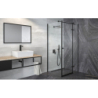 Kabina prysznicowa kwadratowa Pixa Black New 90x90x195 prawa BESCO PKP-90-195-B