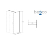 Panel boczny Exo-CH 80x190 BESCO PCH-80-190C
