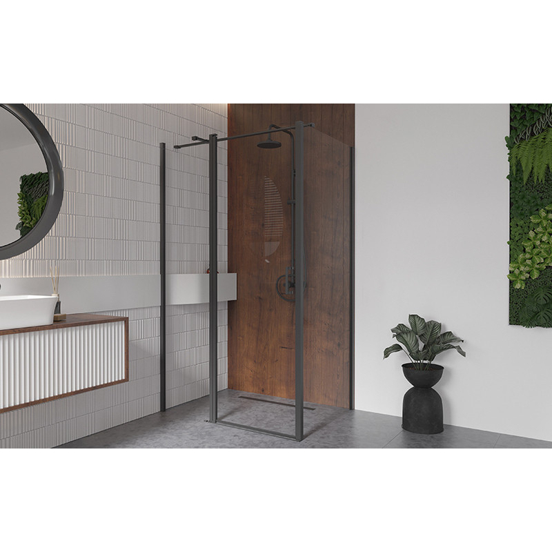 Panel boczny Exo-CH Black 90x190 BESCO PCH-9B-190C