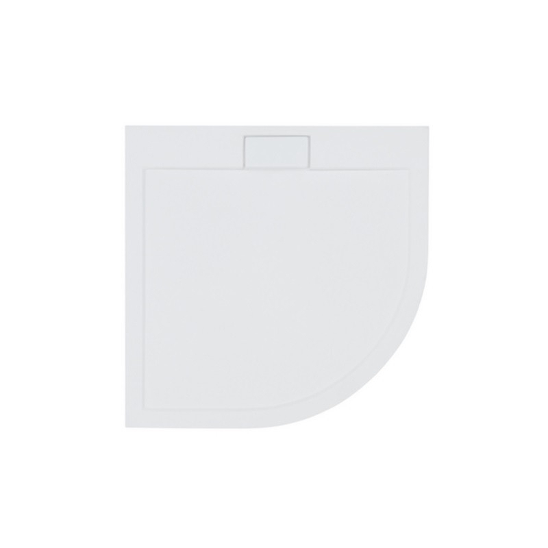Brodzik prysznicowy półokrągły Axim UltraSlim 80x80x2.5/4.5 biały poł. BESCO BAX-80-NR