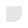 Brodzik prysznicowy półokrągły Axim UltraSlim 80x80x2.5/4.5 biały poł. BESCO BAX-80-NR