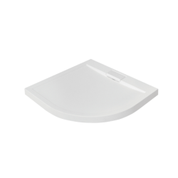 Brodzik prysznicowy półokrągły Axim UltraSlim 80x80x2.5/4.5 biały poł. BESCO BAX-80-NR