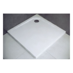 Brodzik prysznicowy kwadratowy Acro UltraSlim 80x80x2/3.5 biały poł. BESCO BMAC-80