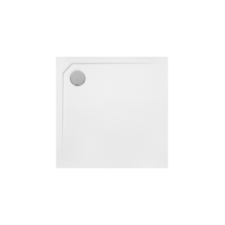 Brodzik prysznicowy kwadratowy Acro UltraSlim 80x80x2/3.5 biały poł. BESCO BMAC-80