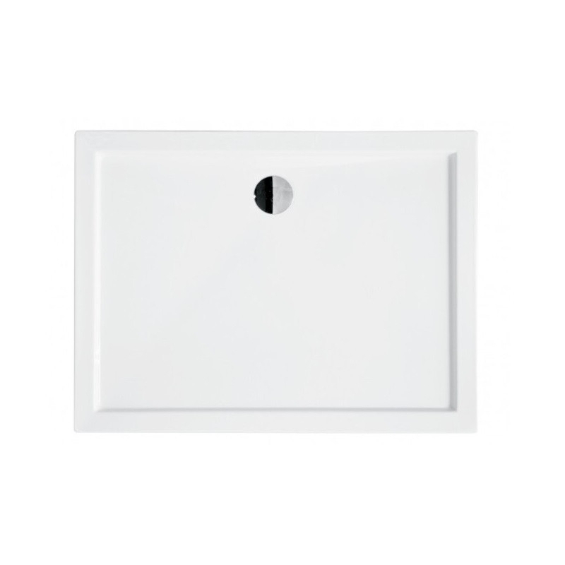 Brodzik prysznicowy prostokątny Alpina SlimLine 120x80x3/5.5 biały poł. BESCO BAA-128-P