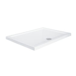Brodzik prysznicowy prostokątny Alpina SlimLine 120x80x3/5.5 biały poł. BESCO BAA-128-P