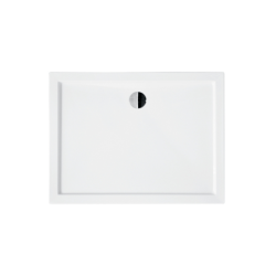 Brodzik prysznicowy prostokątny Alpina SlimLine 120x80x3/5.5 biały poł. BESCO BAA-128-P