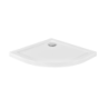 Brodzik prysznicowy półokrągły Aron SlimLine 80x80x3/5.5 biały poł. BESCO BAA-80-NR