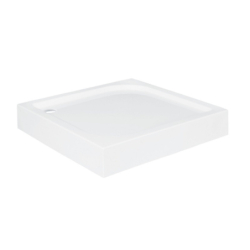 Brodzik prysznicowy kwadratowy Oskar 70x70x4/16 biały poł. BESCO BAO-70-PK