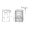 Brodzik prysznicowy prostokątny Vexo 120x80x1/2.6 biały BESCO BV-120-80-P