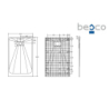 Brodzik prysznicowy prostokątny Vexo 140x90x1/2.6 biały BESCO BV-140-90-P