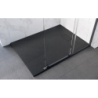 Brodzik prysznicowy prostokątny Vexo 100x80x1/2.6 czarny mat BESCO BVB-100-80-P