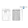 Brodzik prysznicowy prostokątny Vexo 130x90x1/2.6 czarny mat BESCO BVB-130-90-P
