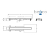 Odpływ liniowy Virgo Basic 60 BESCO OL-60-VB bez syfonu
