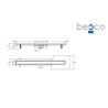 Odpływ liniowy Virgo Gold Duo 70 BESCO OL-70-VG bez syfonu