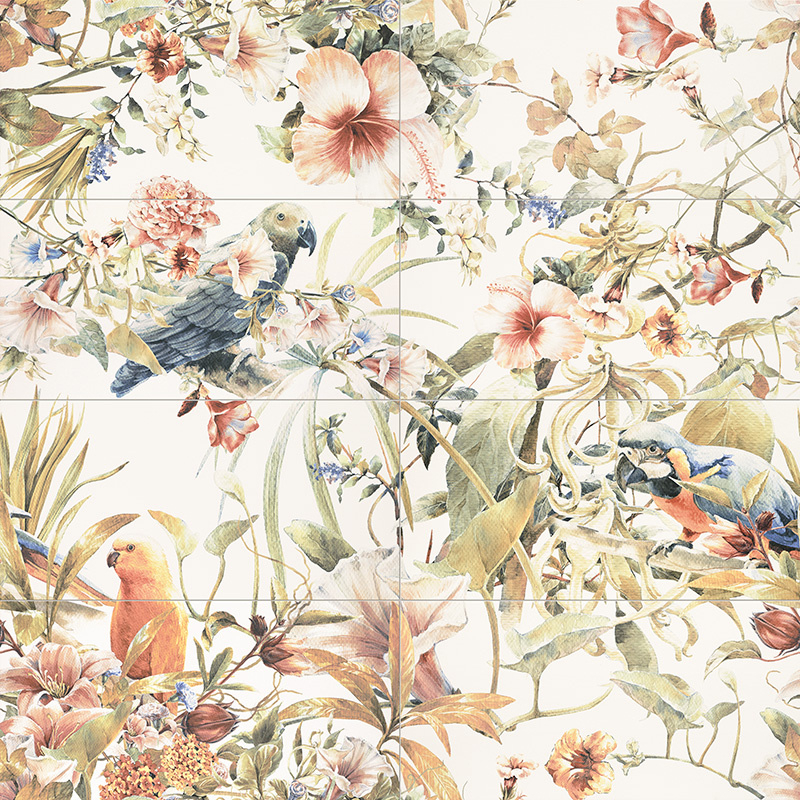 Dekor ścienny Modern Pearl parrots 119,8x119,8 MAT REKT. GAT.1 (P.44015)