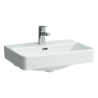 PRO S Umywalka ścienna 550 x 380 mm bez otworu na baterie, z otworem przelewowym LAUFEN H8189580001091