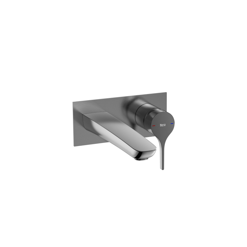 Jednouchwytowa bateria umywalkowa podtynkowa do łączenia z elementem A5252206NM, kolor: Brushed Titanium Black. ROCA A5A353ANM0