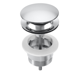 Korek uniwersalny click-clack z pokrywą chrom  65 mm ROCA A505401000